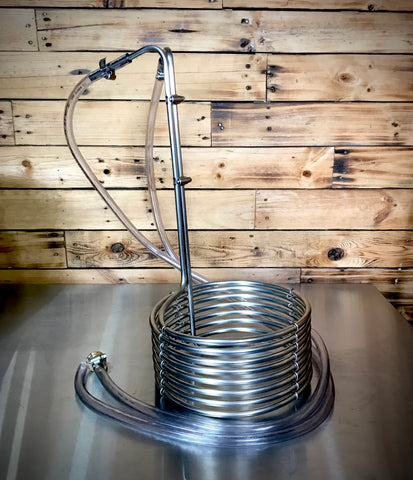 25Ft. - Three Eighths Stainless Steel Immersion Wort Chiller