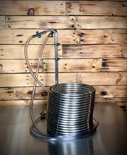 50Ft. - Three Eighths Stainless Steel Immersion Wort Chiller