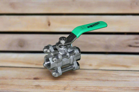 JaDeD Dragon Valve - Stainless Steel 3 Piece 1/2" Ball Valve JaDeD Brewing