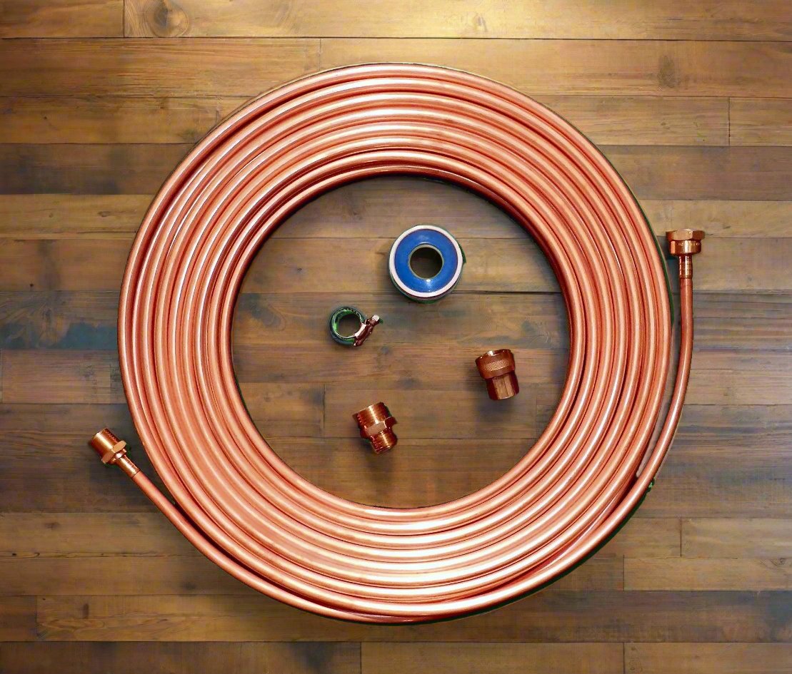 DIY 3/8" Copper Chiller Kit - Soldered Fittings JaDeD Brewing